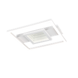 Wheeler LED ceiling lamp square matt white 4000K