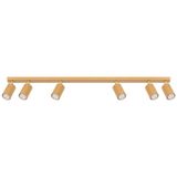 MOVABLE SPOTLIGHTS ON A GOLD CEILING STRIP FOR DINING ROOM, CARBON SERIES