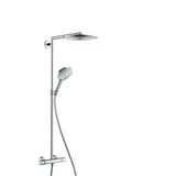 Raindance Select S 300 1jet Showerpipe with overhead shower, hand shower and thermostat, chrome