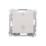 Double intermediate switch with indicator light, 10AX, light gray matt