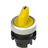 Short handle selector, 2 positions yellow with marking