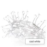 LED Christmas nano chain – hedgehog, 2.4 m, 3x AA, indoor, cool white, timer