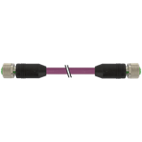 M12 female 0° / M12 female 0° A-cod. DeviceNet PUR AWG24+22 vt 16m