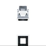 P-INF Q100H 750-930 LDO BK WH - LED ceiling-recessed luminaire