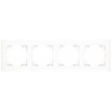 FOUR-GANG FRAME MATTE BLACK/GRAY