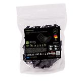 Screw Saddle Cable Support blacks 30x15 (100pcs)