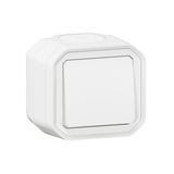 PLEXO 1 GANG 2-WAY SWITCH - WHITE - SURFACE
