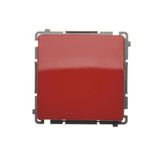Single switch, (module), 10AX, quick connection, red