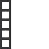 Cover frame 5-way, A.1, matte night black