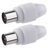 IEC Aerial Connector male, screw type, direct
