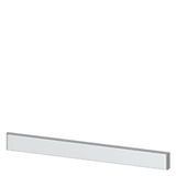 SIVACON, trim strip, W: 600 mm, under the door, light gray