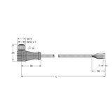 Cable for RFID Application in the Food Industry Connection Cable   WKCV 5732-5M/CS15915
