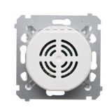 RJ12 double telephone socket, (module), Silver matt, metalic