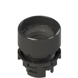 Spring-return booted pushbutton without lens