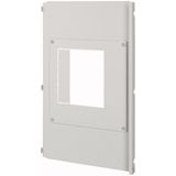 Front plate for PDE3 vertical, HxW= 500 x 400mm