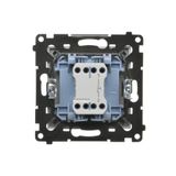 Single computer socket RJ45 category 6 with anti-dust cover, (module), satin, metallized