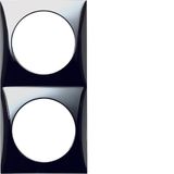 Frame 2gang, Integro Flow, chrome glossy, galvanised