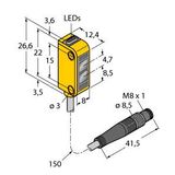 Photoelectric Sensor Diffuse Mode Sensor with Fixed-Field Background Suppression   Q12AN6FF50Q3