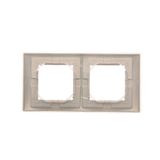 Single socket outlet without earthing, with shutters, module, 16A, quick connection, light gray matt