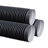 Pipe gofr. 40 black ar/p 25m
