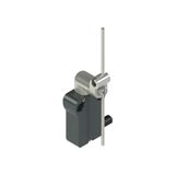 Modular prewired switch with metal revolving lever with adjustable stainless steel rod  diam.3x125