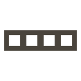 Frame 4-gang - ABB logo - Anthracite