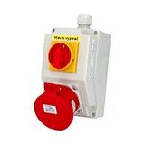 Combination SB205 1xsocket + switch IP44