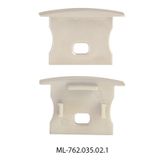 Terminal for AC with hole, silver color, 1pc