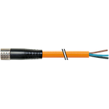 MQ15-X-Power female 0° shielded with cable PUR 4x2,5+2x1,5 OR 6.5m