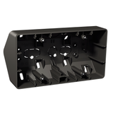 Surface mounting box Exxact corner 2-gang anthracite