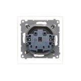 Single TV socket final, Bronze matt, metalic