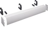 cable cover, 5-section, box fixation, Hx W x D176 x 1300 x 135mm, RAL9