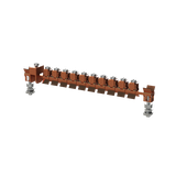 QR6PC3011 Horizontal PE busbar, 12 mm x 600 mm x 4 mm