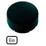 M22-XDH-S-D6 Button plate, raised black, ON