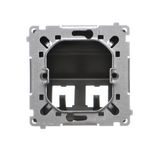 Two-pole switch, (module), 16AX, Screw, satin, metallized