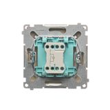 Touch panel 1 module, Modul 1: 2 horizontal touch fields, Fixing: horizontal, Silver mist