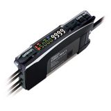 Fiber amplifier, 2 fiber input, twin digital display, smart tuning, mu E3NX7021B