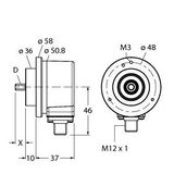 Incremental Encoder Industrial Line   REI-10S6C-2B512-H1181