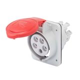Socket Outlet 32A 3P+E 400V IP44 Flush Angled 6H GW62220FH