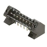 PCB plug-in connector, male header, Flange, THT/THR solder connection, 3.50 mm, Number of poles: 23, 135°, Solder pin length (l): 3.2 mm, tinned, black, Box