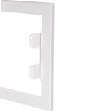 Wall cover plate for BRS 100x130mm lid 80mm of sheet steel in pure whi