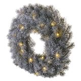 Decorations - 20 LED wreath 40 cm 2x AA, warm white, IP20, timer