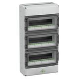 Small distributions boards, Type of protection IP65, Impact strength IK08, Protection class II, Un 400V DC, UL, DLG, UL-EU, VDE, Halogen free