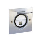 RJ45 floor socket square brushed stainless steel