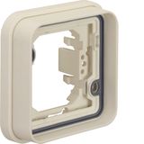 Frame 1gang for flush-mounted installation, with sealing, W.1, polar w