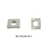 Terminal with hole for DP, DR, DS, silver color, 1 pc