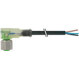 M12 Xtreme female 90° with cable PUR 3x0.75 bk UL/CSA+drag ch. 3m