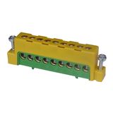 BRASS TERMINALS 9 CONNECTIONS EARTH