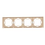 Double IT socket RJ45, category 5e, (module), Inox, metallized