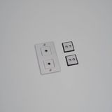 2G WALL PLATE / VERTICAL / WITH INFILLS / WITHOUT LOGO / STEEL